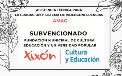 AMAG agradece la subvención de la Fundación Municipal de Cultura de Gijón para la puesta en marcha del sistema de videoconferencias