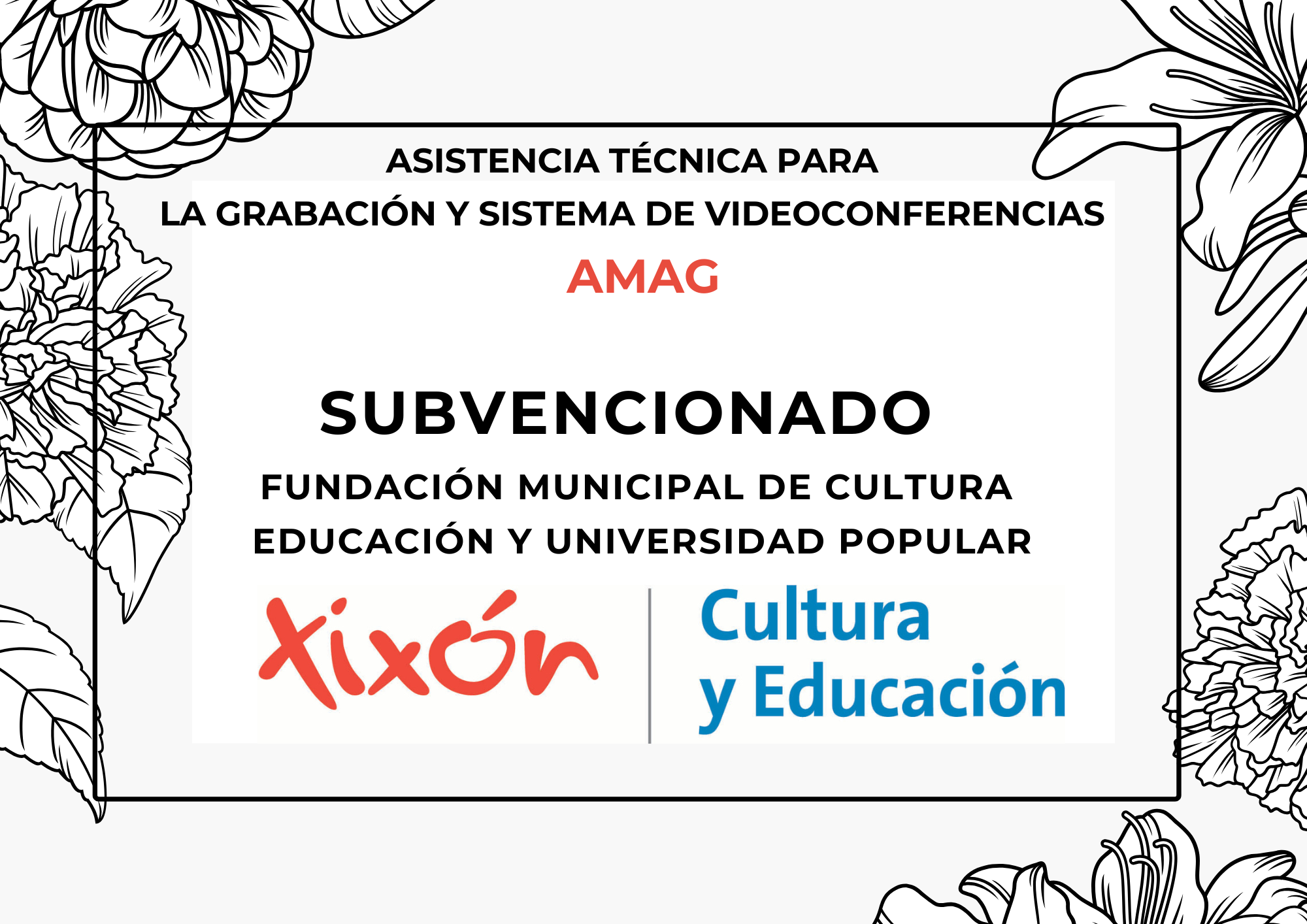 cartel subvención