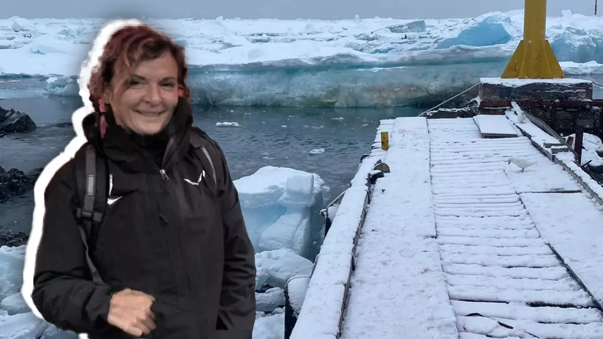 Susana en la Antártida